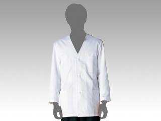白衣 ニワ 1-613 男子白衣(襟なし･長袖) LL