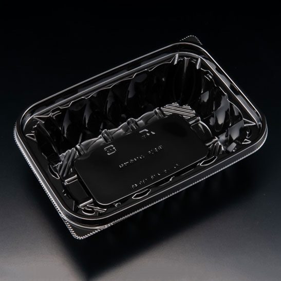 惣菜容器 バイオ アソートケース 18-13B(48) 黒 リスパック
