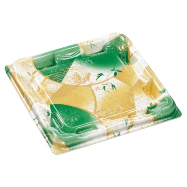 寿司容器 優彩3-3 本体 風光緑 エフピコ