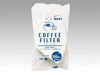 カフェ用品 コーヒーフィルター F102白 100枚 イデシギョー