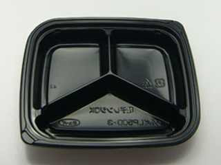 軽食容器 グルメLP500-3 黒 本体 エフピコチューパ