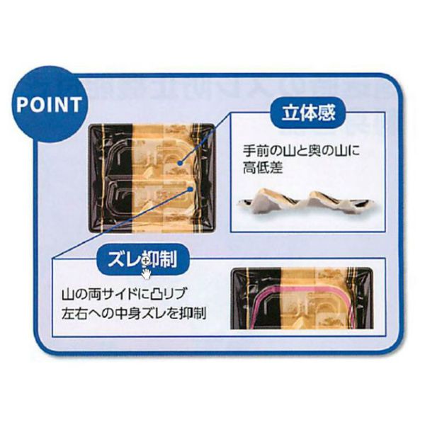 刺身・鮮魚容器 エフピコ Sステージ39-26-1盛台 金