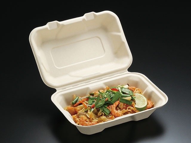 パックスタイル バガス容器 BBランチ 220-150