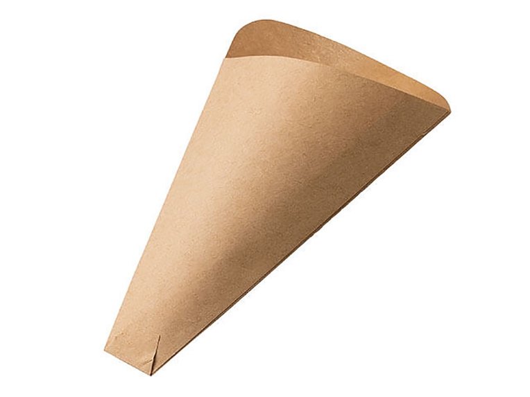 クレープ三角袋 未晒無地 ミシン目入り