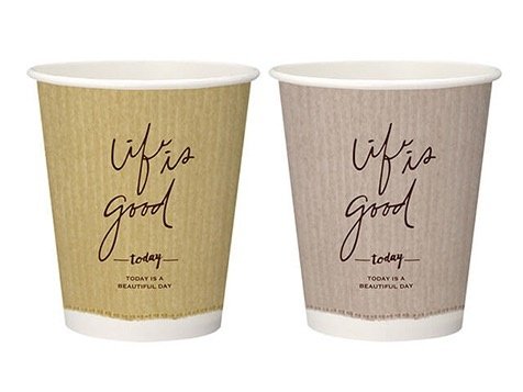断熱カップ 9oz クラフトテイスト (2デザインアソート) 日本デキシー
