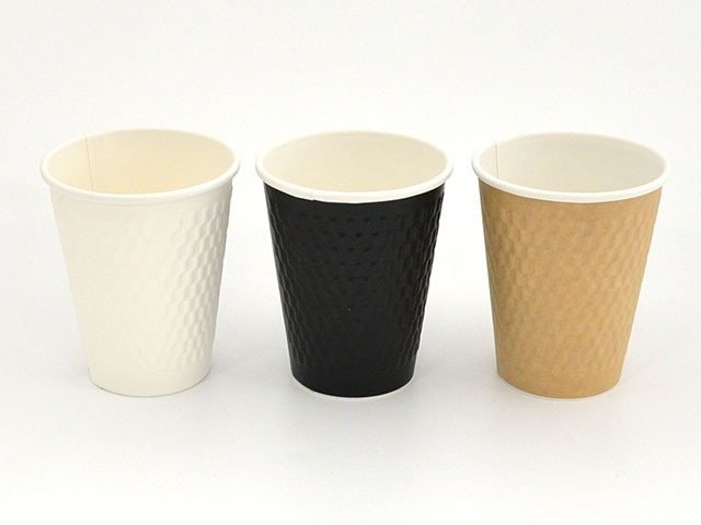 エンボススリーブカップ ナチュラル 260ml KMW-240【weeco】