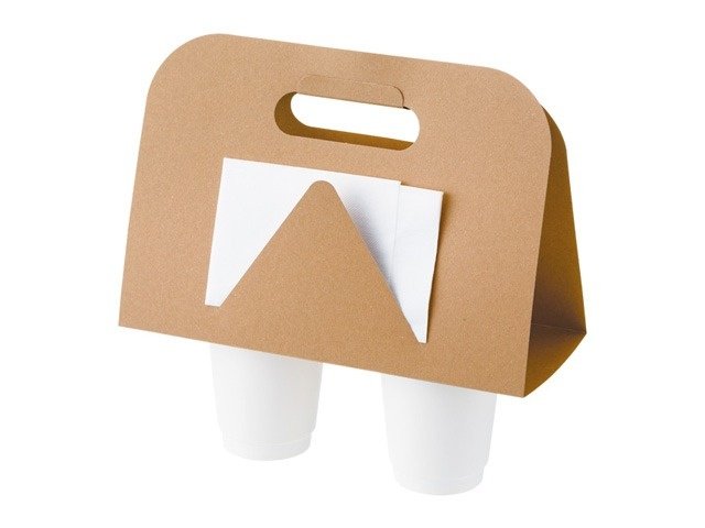 カップホルダー2個用 未晒【weeco】