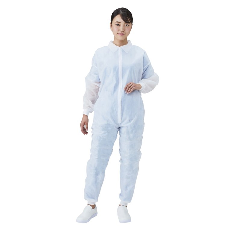 ディスポ白衣 リブ付ジャンプスーツ メディテックジャパン