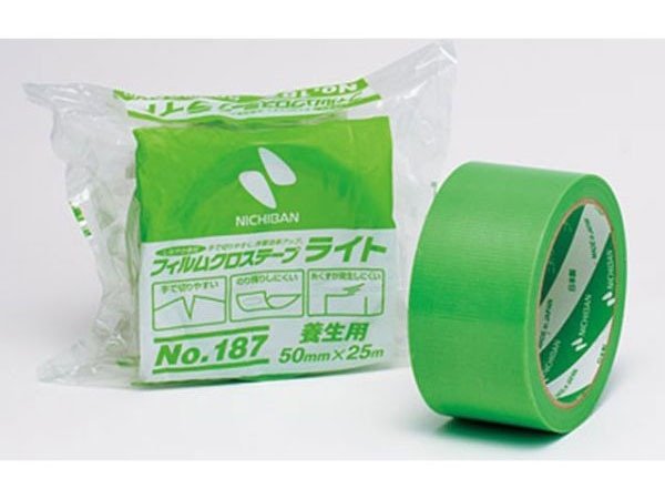 養生テープ フィルムクロステープライトNo187 緑 50×25 ニチバン