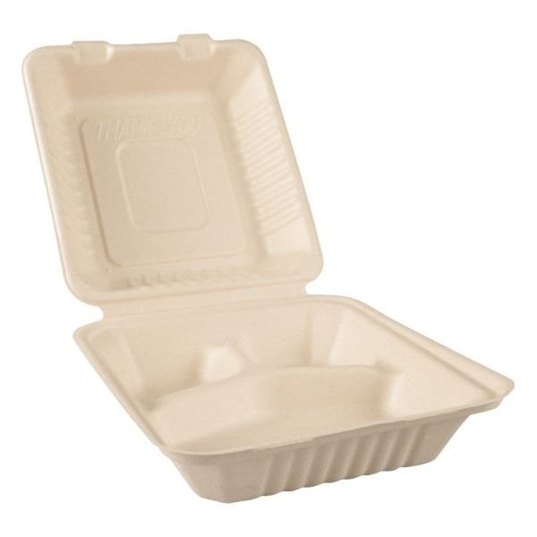 バガス容器 BBランチ 200-220-3