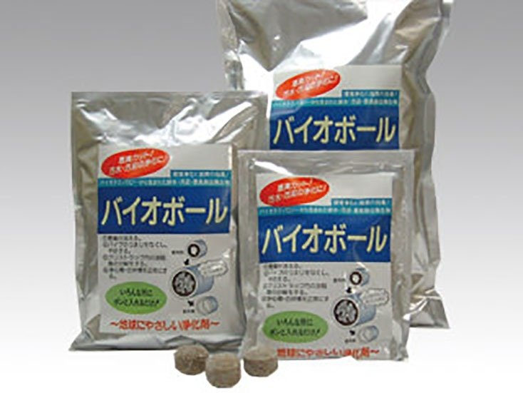 グリーストラップ洗浄ツール 地球環境浄化剤バイオボール10個入 パスタライズ バラ可  サンプル可