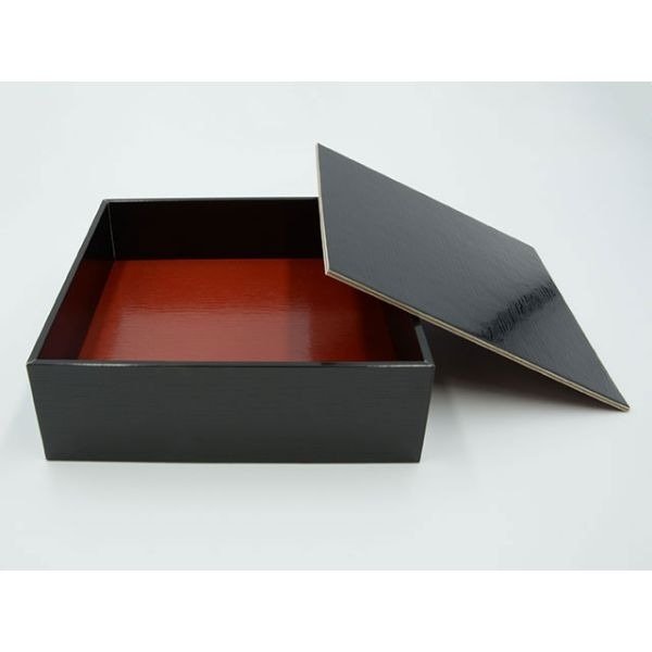 重箱 パックスタイル 黒内朱 貼箱 4.5寸【weeco】