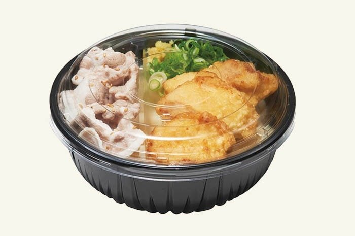 麺・スープ容器 リスパック クリーンボールM大深本体 黒