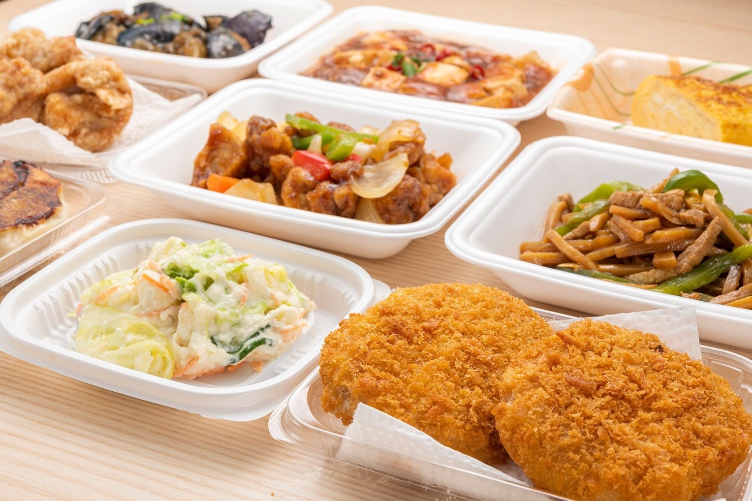 様々な惣菜パック