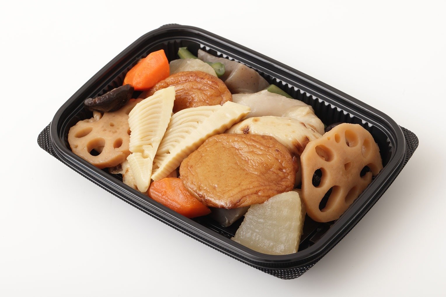 煮物が入った惣菜パック容器