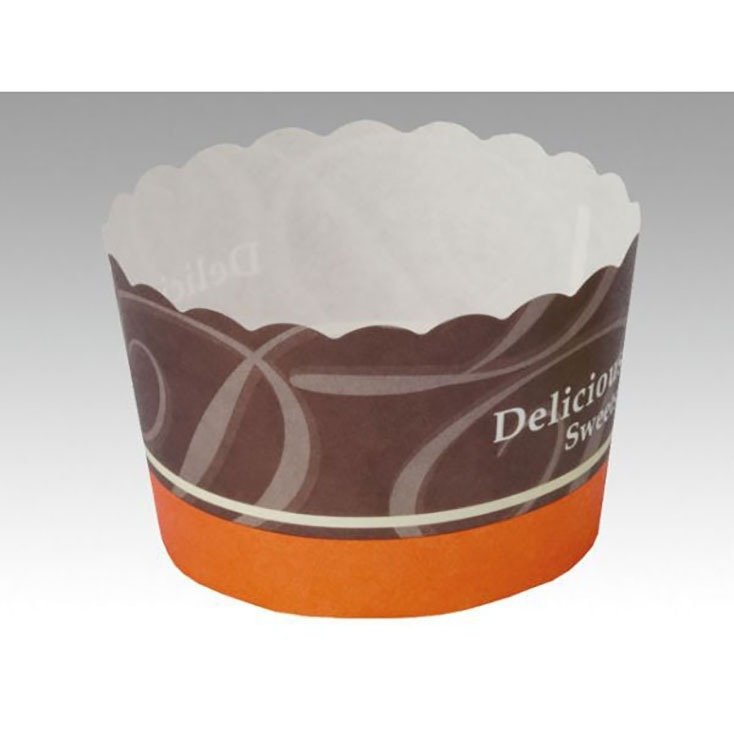 菓子容器 天満紙器 MS8807 ペットマフィンカップ （デリシャスオレンジ）