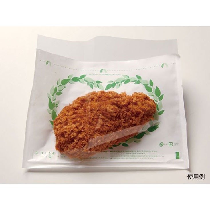 中身が見える平袋タイプの惣菜パック袋｜パックスタイル エコくるむ 21-16 小