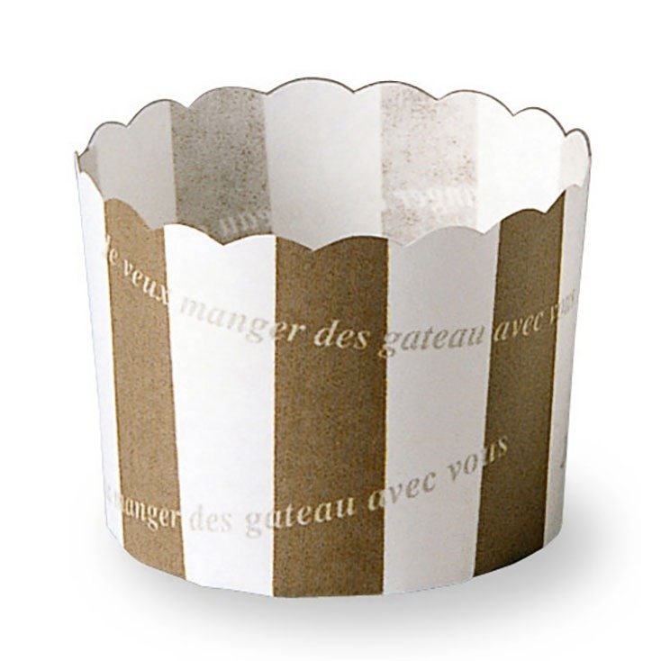 菓子容器 天満紙器 M409 マフィンカップ（ストライプ）