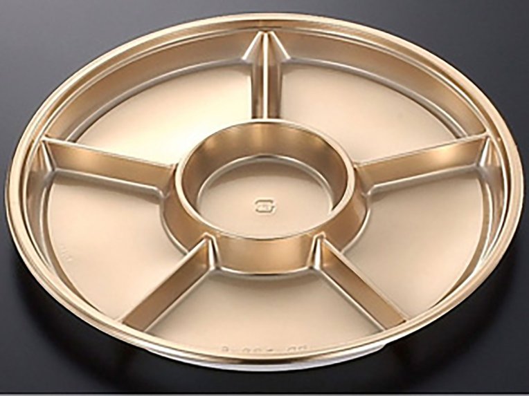 オードブル容器 DXPD 丸38-6 G-W