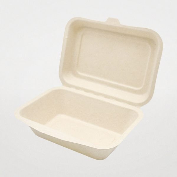 弁当容器(バガス・パルプモールド) パックスタイル WBランチ 180-130 ラミ