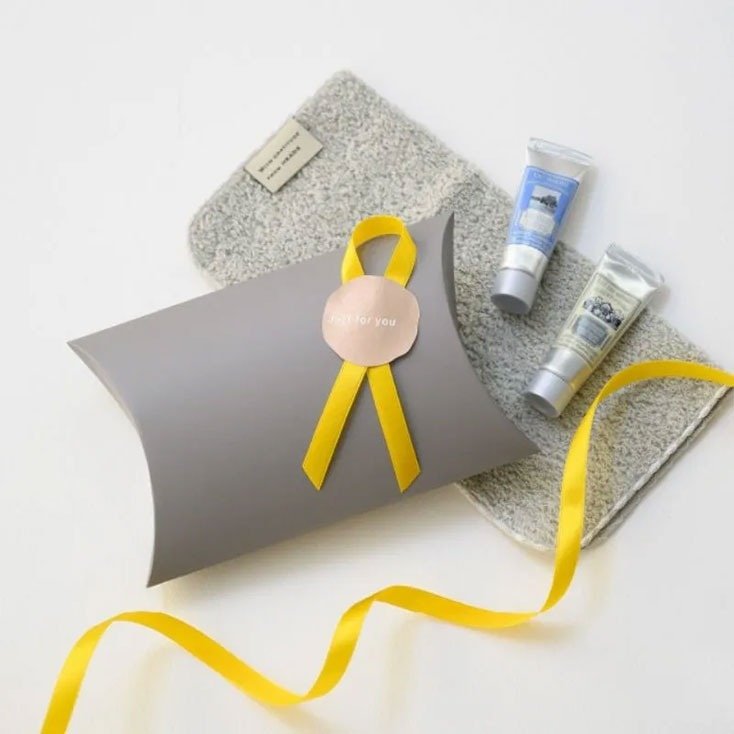 ギフト箱 無地ピローボックス-4 ウォームグレー(10枚) ヘッズ