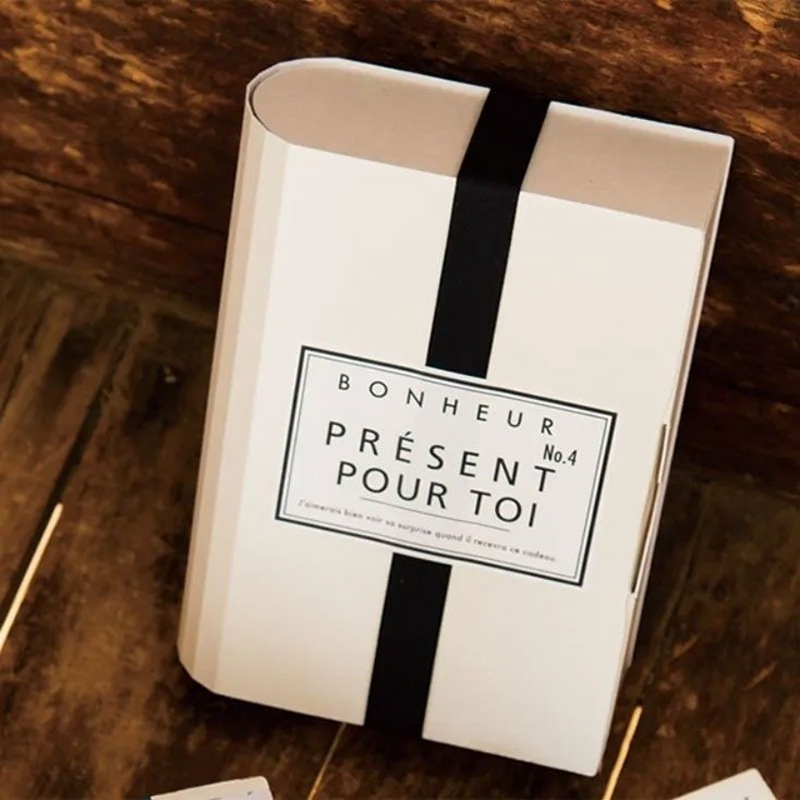 ギフト箱 無地ブック型ギフトBOXワイド オフホワイト-S(10枚) ヘッズ