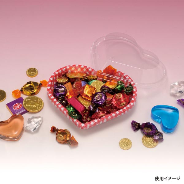 弁当容器 エスコン ハート3 白114内柄 スミ