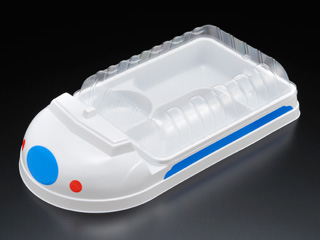 弁当容器 エスコンS-901(セット) 白・A(青) スミ