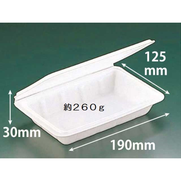 折り蓋 中 白 リスパック 弁当容器