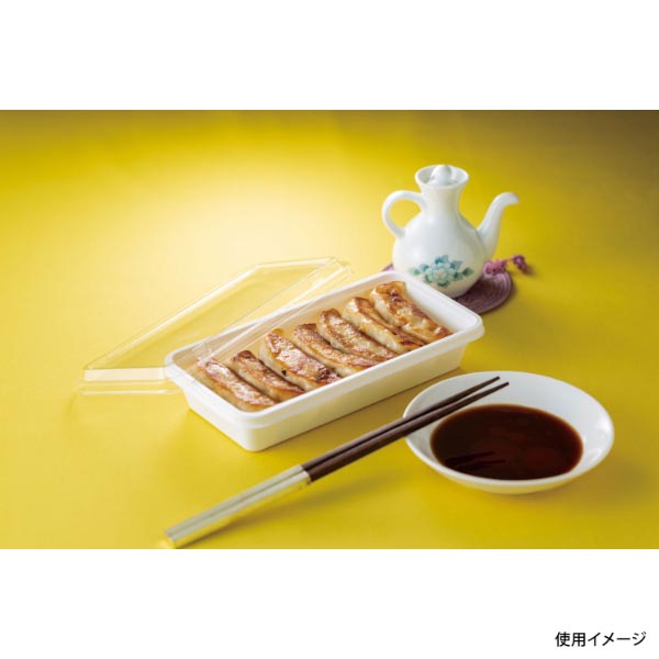 軽食容器 スーパーレンジK角113 白 スミ