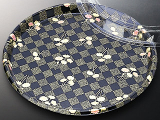 寿司桶 花桶400 マーガレット黒 ト付 中央化学