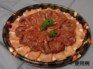 寿司桶 花桶350 マーガレット黒 ト付 中央化学