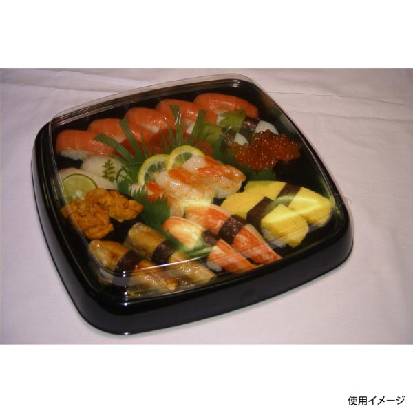 うるし角鉢(25)OPS蓋