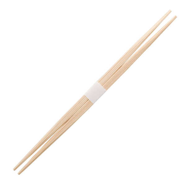 割箸 杉卵中箸24cm 白帯巻【weeco】