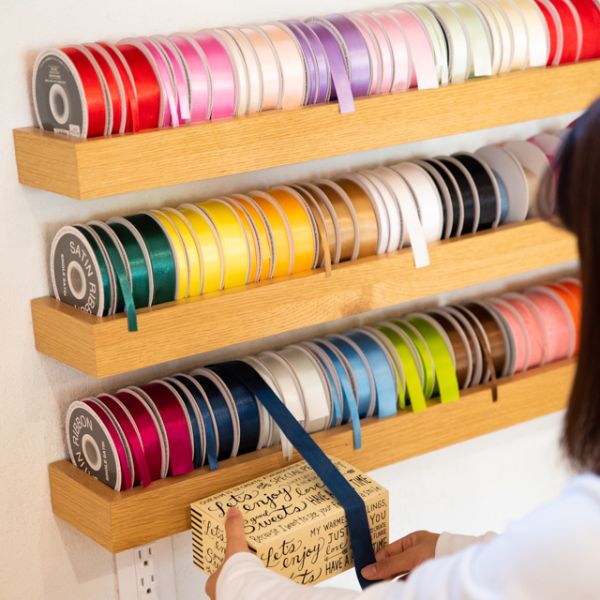 ギフト資材 1931R サテンリボン LIGHTBLUE 19mm(1巻) ヘッズ