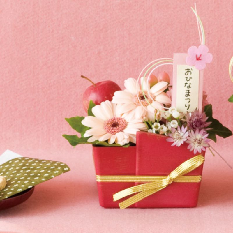 贈答用飾り ヒナマツリフラワーピック-1 水引(10本) ヘッズ