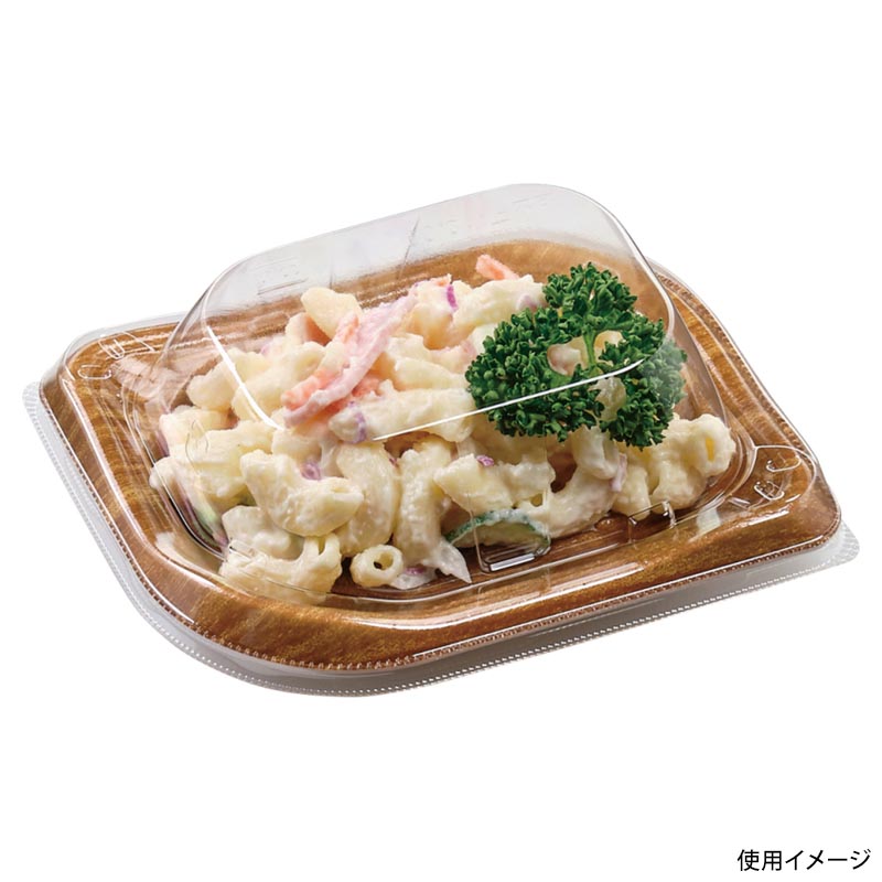 刺身容器 葉皿15-12 本体 ひだベージュBR エフピコ