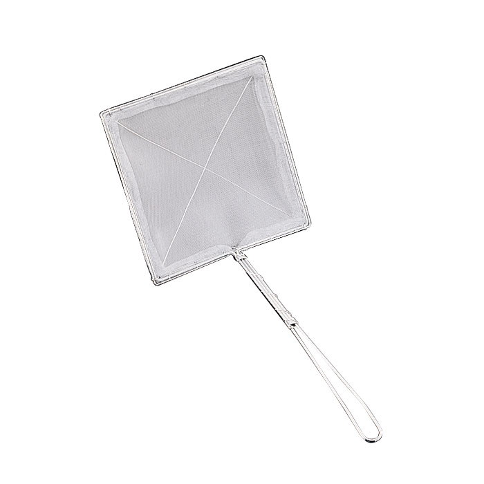 中華用品 SA18-8 手編式角すくい揚(40メッシュ)