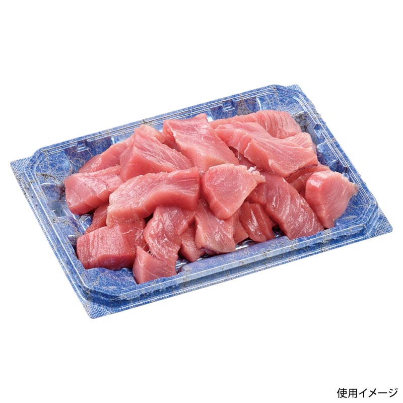 刺身容器 カレン20-15 本体 クリスタル青 エフピコ