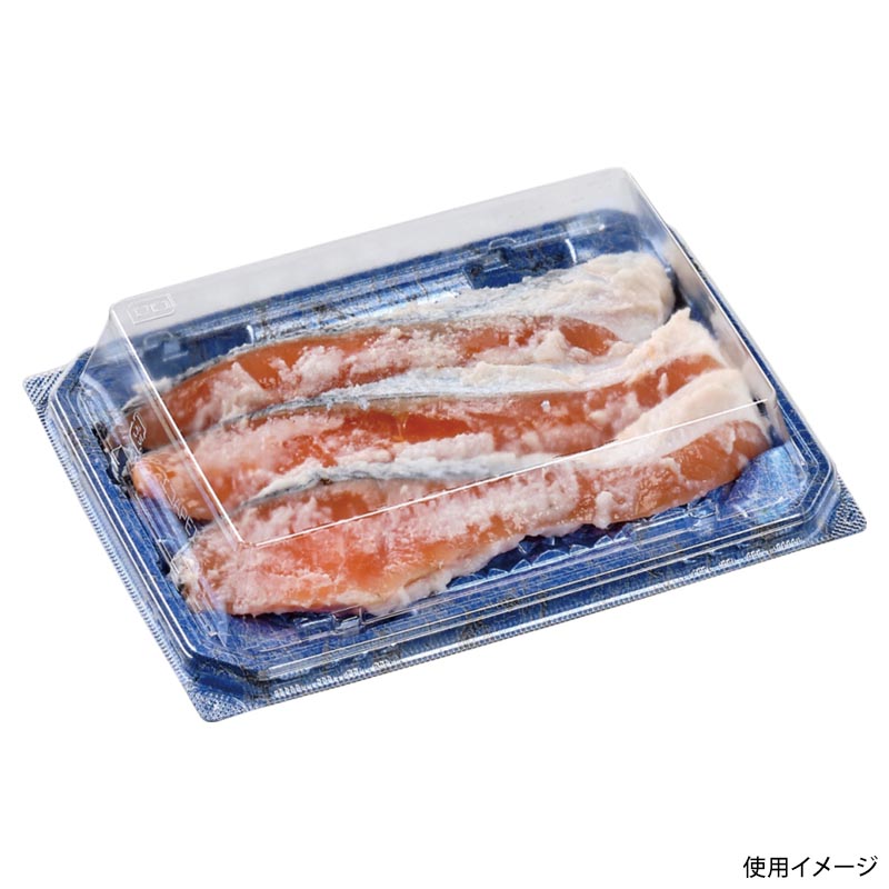 刺身容器 カレン20-15 本体 クリスタル青 エフピコ