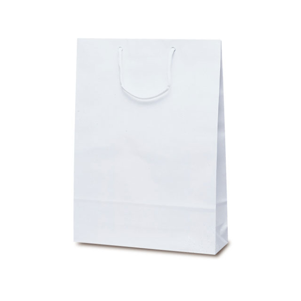 紙手提袋 1100 エクセルバッグ ホワイト ベルベ