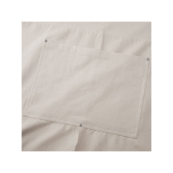 ロングエプロン 1384-01ウォッシュキャンバスエプロン クロスタイプブラック United Athle