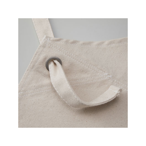 ロングエプロン 1384-01ウォッシュキャンバスエプロン クロスタイプブラック United Athle