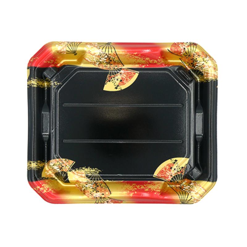 寿司容器 美彩3-6 本体 金フチ扇 エフピコ