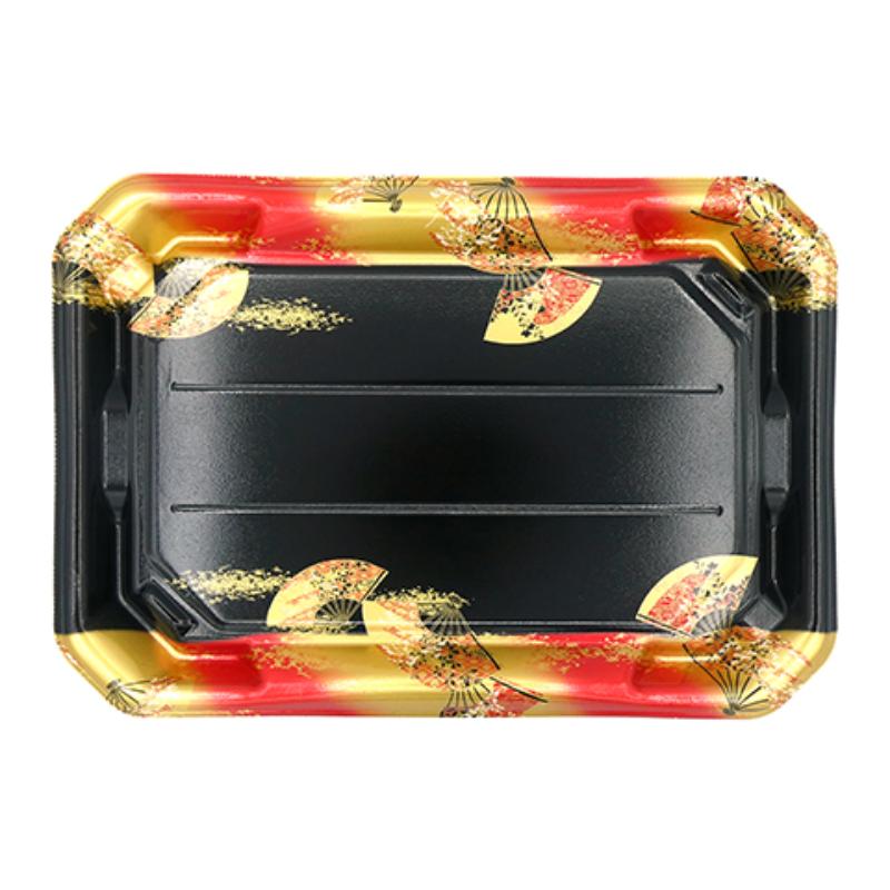 寿司容器 美彩3-8 本体 金フチ扇 エフピコ