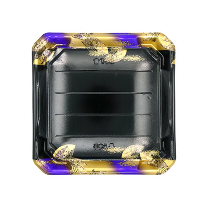 刺身容器 美彩31-31 本体 金フチ扇紫 エフピコ