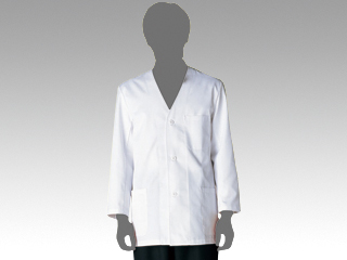 白衣 ニワ 1-613 男子白衣(襟なし･長袖) M
