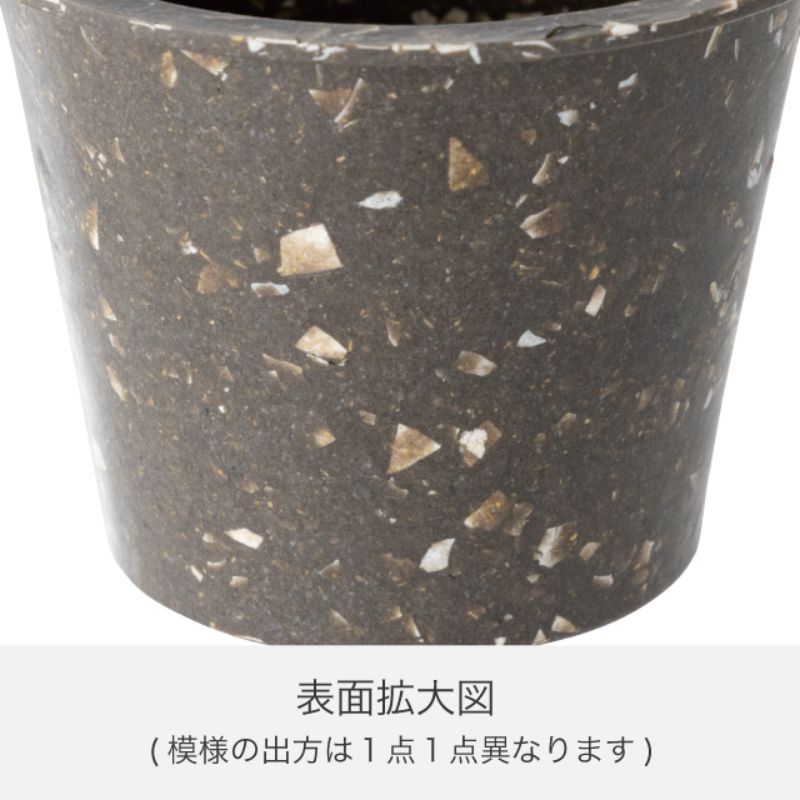 カラフルバンブーポット-S チャコールグレー(10個) ヘッズ