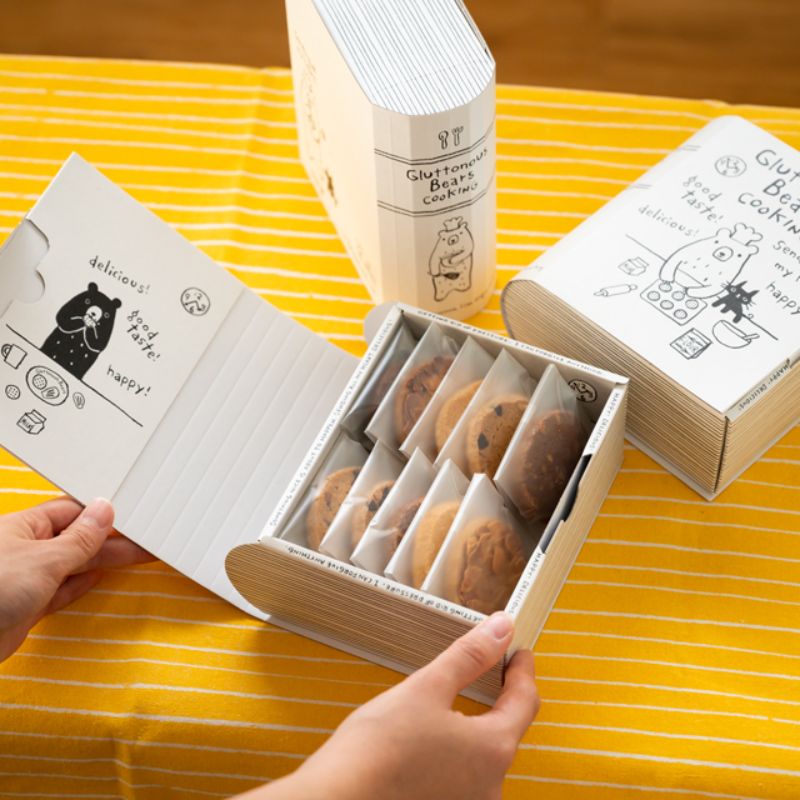 ギフト箱 グラットンベアブック型ギフトBOX-S(10枚) ヘッズ