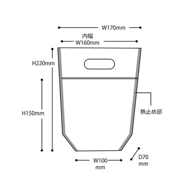 チャック付き袋 グラットンベアジップ付バッグ-XS(30枚) ヘッズ